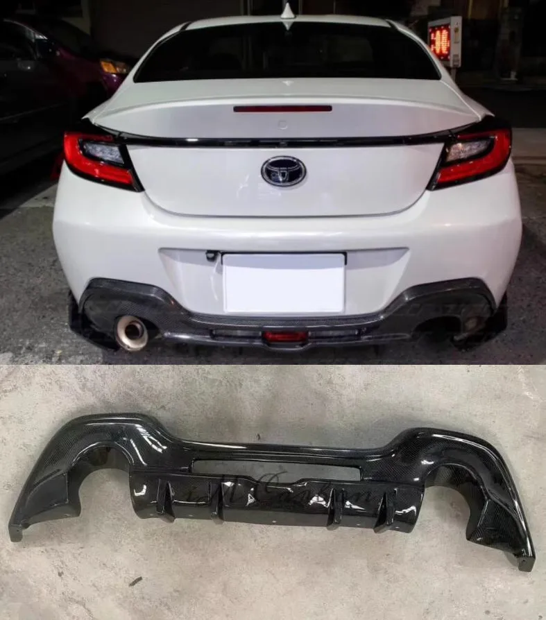 

For Toyota GR86 ZD8 2022 - 2024 High Quality Real Carbon Fiber Trunk Rear Bumper Diffuser Spoiler Body Kit