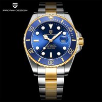 PAGANI DESIGN Luxury Men's Automatic Watch Sapphire Glass Diving Machinery Watch Men's Stainless Steel Business Watch Gift Box