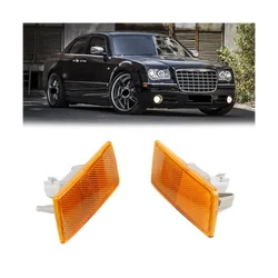 Car Left Right Front Bumper Side Turn Signal Lamp Marker Light Leaf Lamp for Chrysler 300 300C 04805860AA