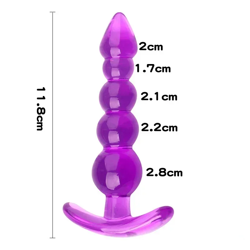 Soft Silicone Anal Plugs Anal Beads Dildo Butt Plug Prostate Massage Unisex Sexy Stopper Adult Sex Toy for Men Women Adult Games