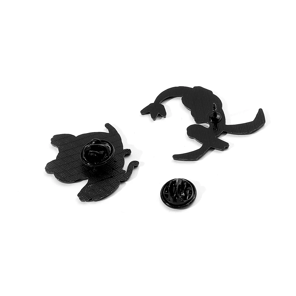 2 Pcs Cute Dragonite Cartoon Brooch Personality Rayquaza Elf Enamel Pin Metal Badge Clothing Backpack Jewelry Accessories Gift