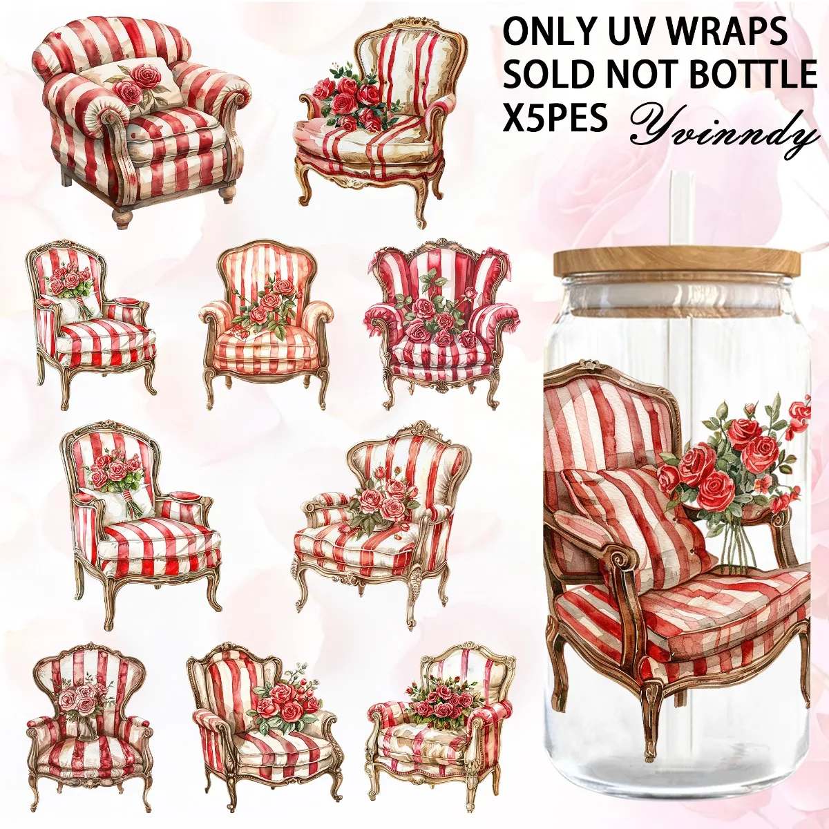 5Pcs/Set Of 16OZ Va…