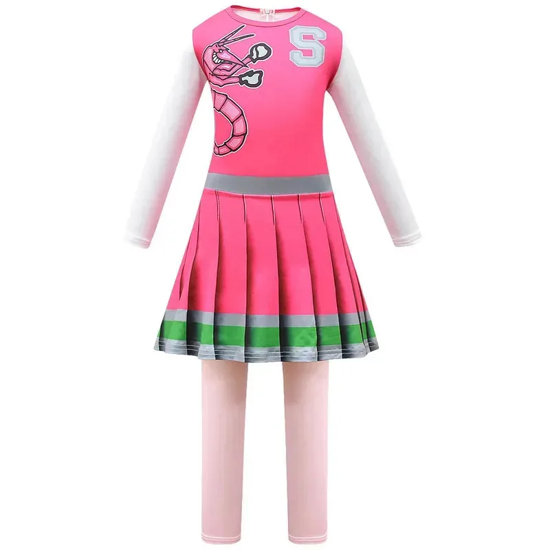 ♥ Nuevo Disfraz de Halloween 2025 de Zombie High School 2 para Niños, Cosplay de Seabrook Lacey, Mono para Niños y Niñas, Fiesta de Cumpleaños ★ Casa del Oso