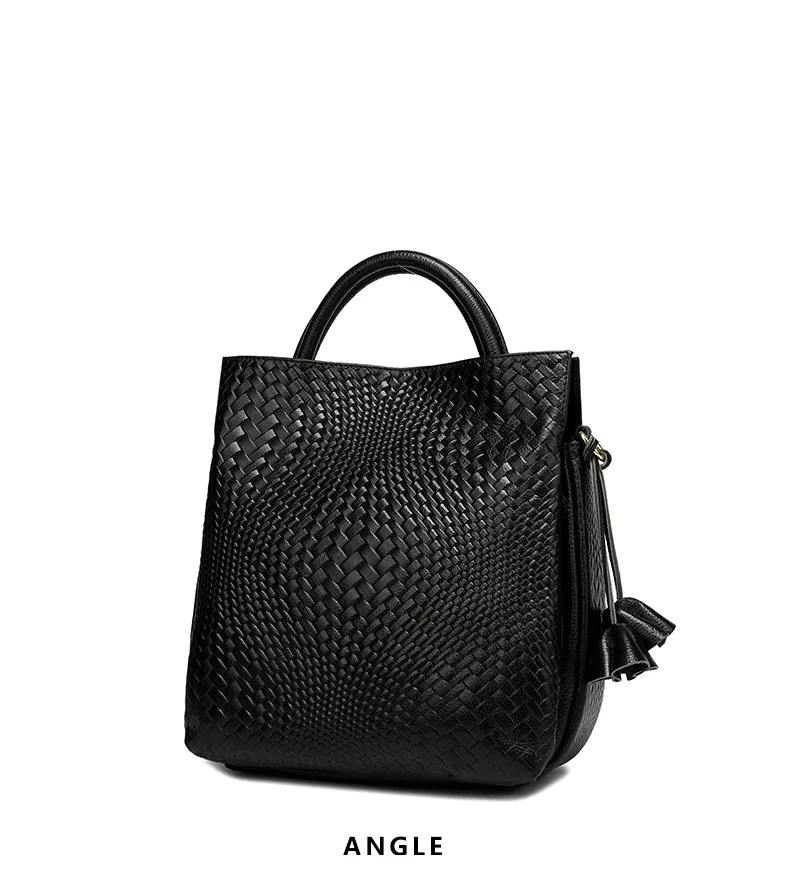 Luxuriöse Handtaschen aus hochwertigem Leder, minimalistisch, weiches Kalbsleder, lässige Tragetasche, modische Damenhandtasche – Detail 9