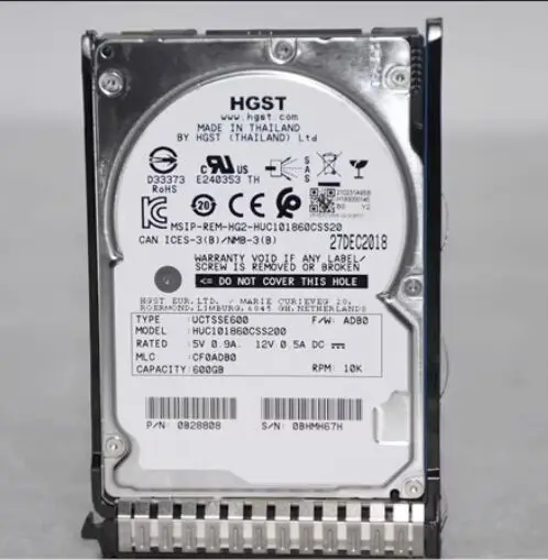 

For H3C 0231A6KE 600G 12G 10K SAS HUC101860CSS200 hdd 600GB