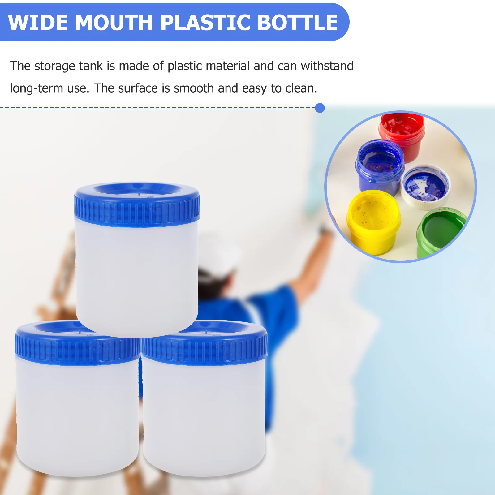 

3Pcs Plastic Bottle Thickened Sealing Can for Storage and Dispensing Durable Liquid Sealing Container with Lids