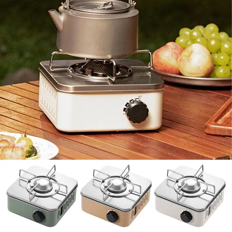 mini Camping Gas Stove Cassette Furnace Outdoor Camping Supplies Cooker Portable Cooking Stove BBQ Picnic Burner Dropship