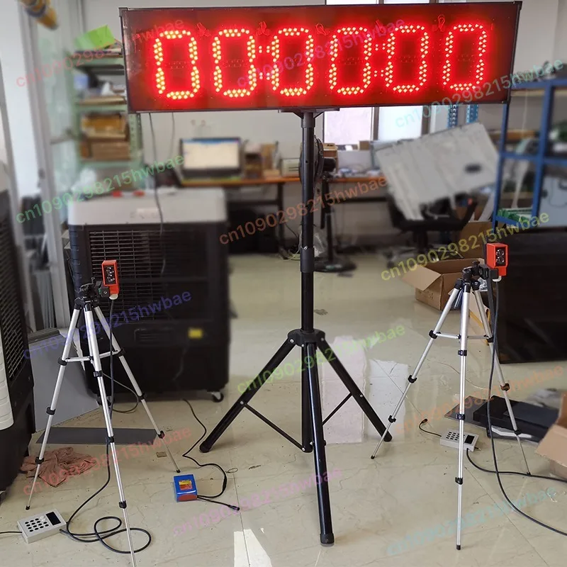 مؤقت ليزر لاسلكي بالأشعة تحت الحمراء للتدريب الرياضي، اختبار التوازن للدراجة، اختبار سباق 100 متر