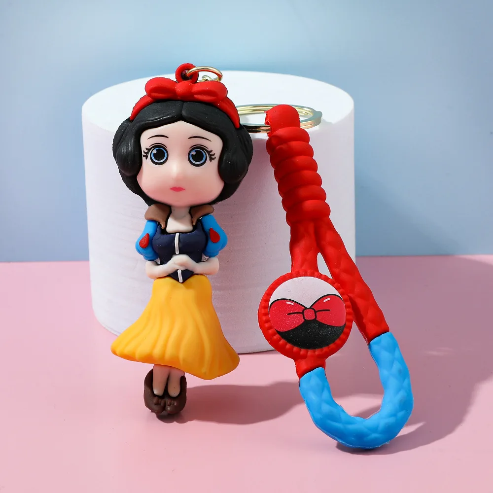1 قطعة ل سنو وايت المفاتيح إلسا أليس قلادة الكرتون حقيبة الهاتف حورية البحر الأميرة الاطفال المشجعين الهدايا بالجملة #5