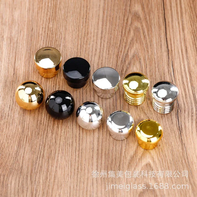 15mm Glass Perfume Bottle Cap with Various Shaped Electroplated Caps for Makeup,Bayonet Bottle Use, Careful Order