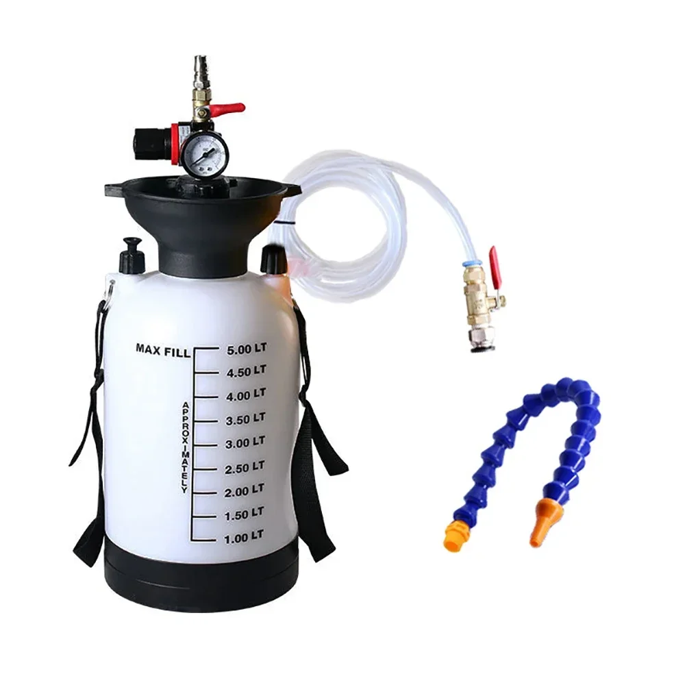 

5L/8L Auto Gearbox Grease Injector Oil Tanker Car Brake Fluid Reservoir Oil Change Syringe Oil Pump Replacement Tool