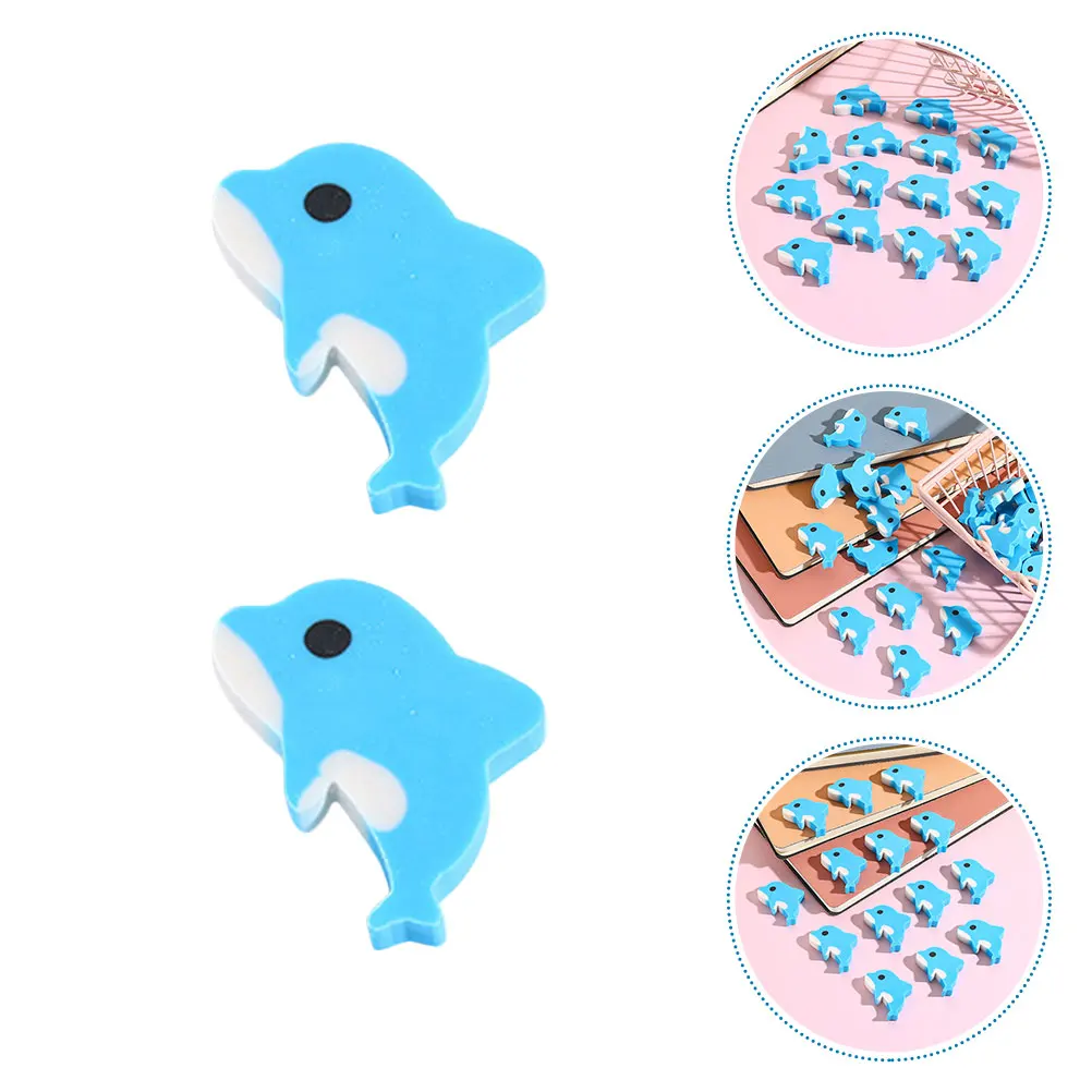 

20pcs Cute Dolphin For Kids Colorful Mini Animal Supplies Student Prizes Adorable Cartoon Decorative Playful Novelty