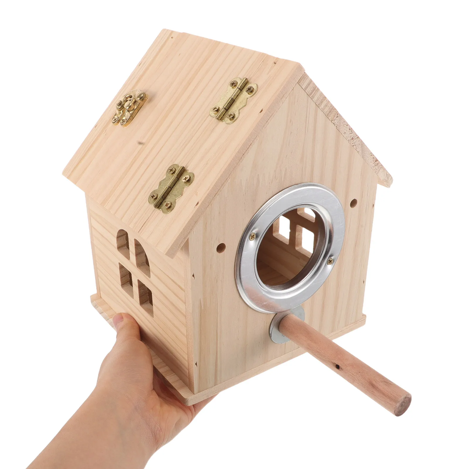 

Parrot Breeding Box Parrots Cage Accessories Hatch House Small Nest Bed Solid Wood