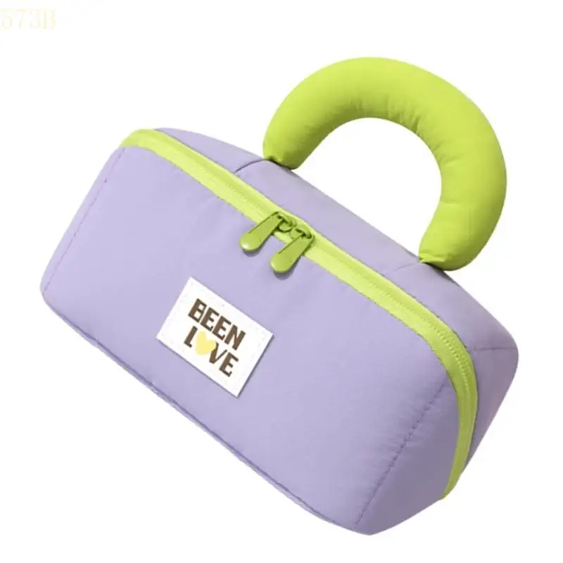 

573B Portable Soft Cosmetic Bag with Spacious Interior Practical for Travel Toiletries Storage and Daily Makeup Organization