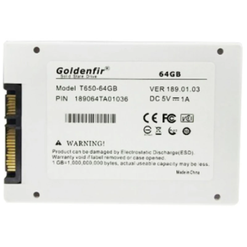 4X Goldenfir SSD 64 GB SSD 2,5 Festplatte Festplatte Solid State Disks 2,5 Zoll interne SSD