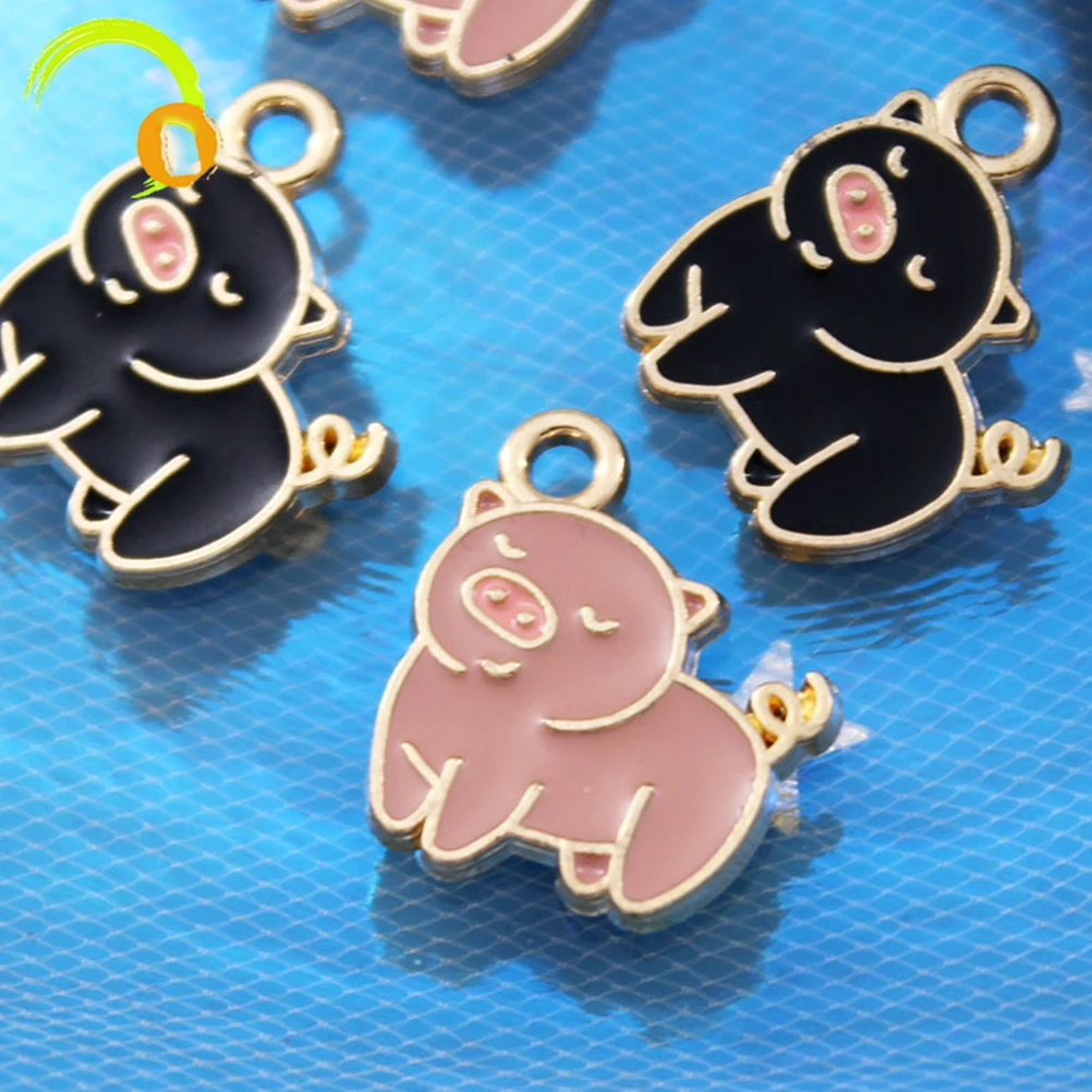 

20Pcs Durable Zinc Alloy Pig Charms DIY Pendant Necklace Bracelet Craft Supplies Unique Gifts Pig Pendant Charms