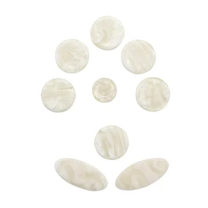 Saxophone Accessories White Shell Buttons 9 Packs Suitable For Tenor  Alto Treble Saxophone White Shell Buttons
