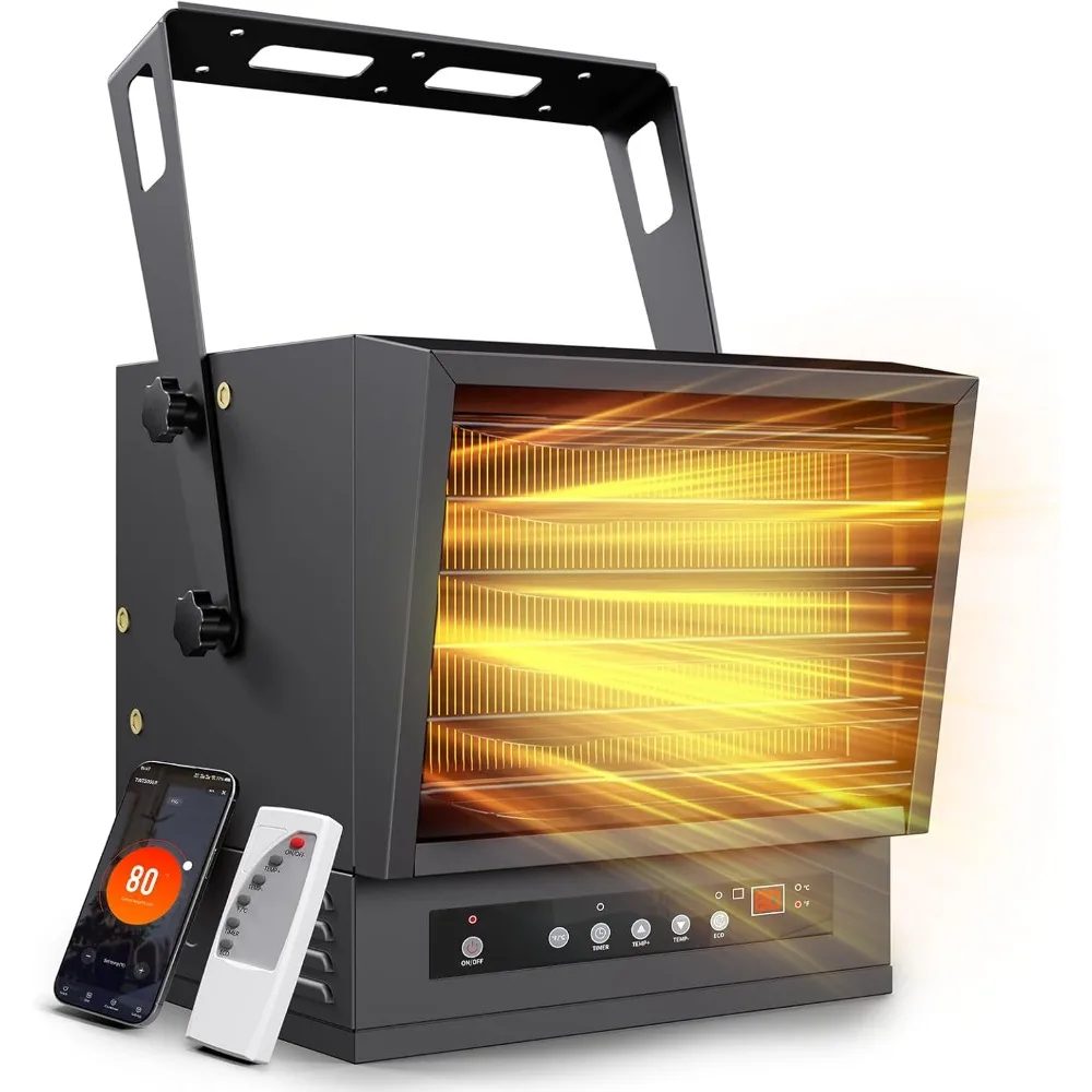 

10000W Electric Garage Heater with WIFI & Remote, Ceiling Mount Shop Heater, Garage Space Heaters with ECO Mode, 12H TimerCustom