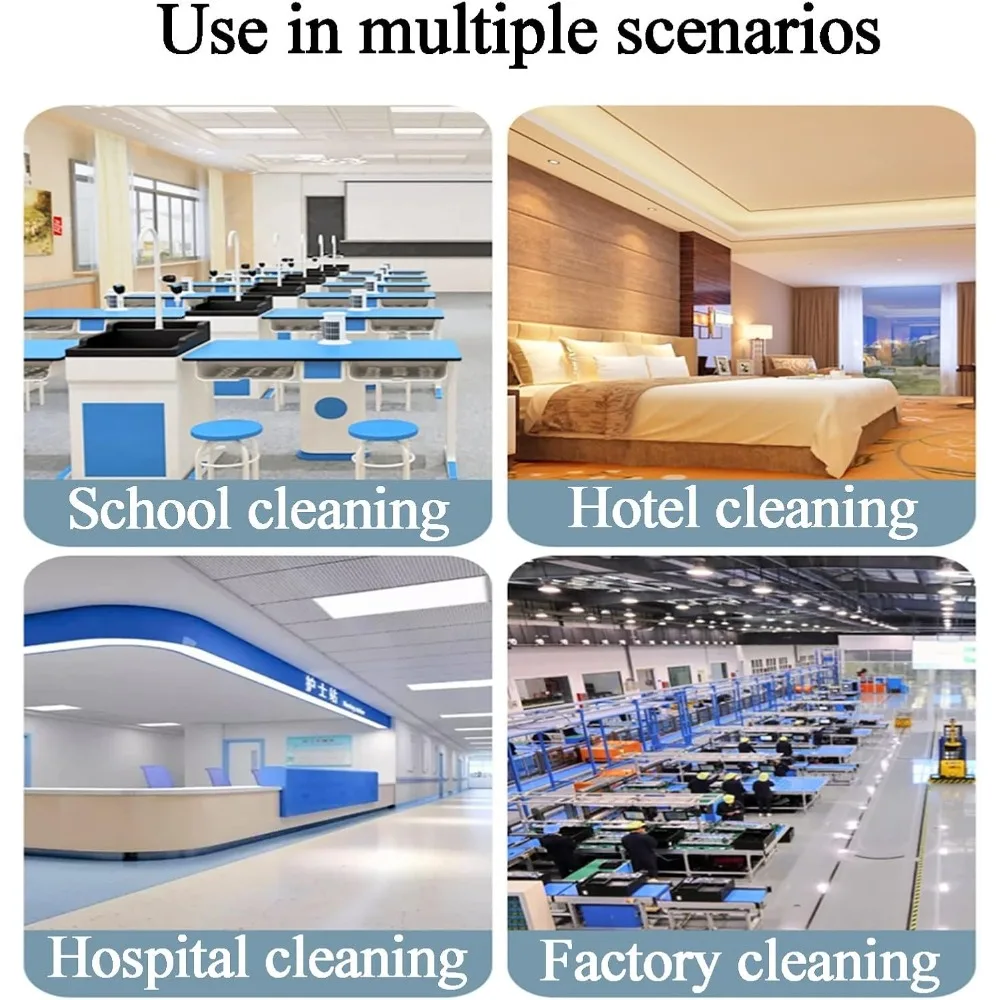 رف تخزين المكنسة والممسحة المحمول، تخزين أدوات الحديقة الخارجية، عربة أدوات التنظيف متعددة الاستخدامات، أداة تنظيف قائمة بذاتها St