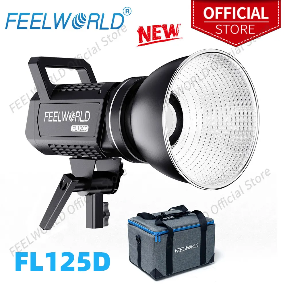 FEELWORLD FL125D 125W  Daylight Video Light  5600K APP Control Bowens Mount Lighting for Live Video Stage  Professional Shooting
