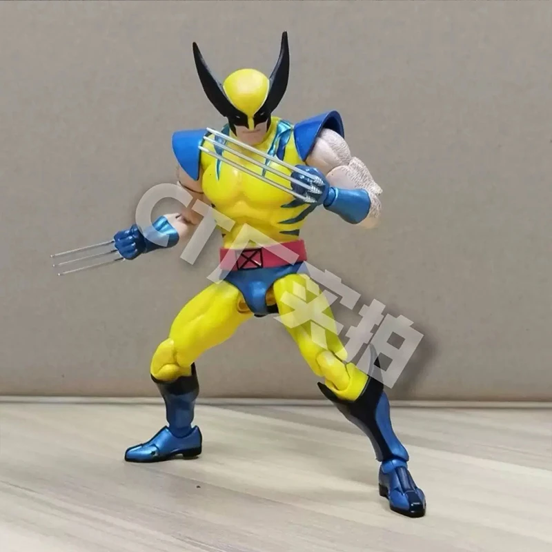 CT 장난감 울버린 Mafex 096 피규어, 138 다크 브라운 만화 Ver X-Men 애니메이션 액션 피규어, 조각상 맞춤형 선물 장난감, 15cm