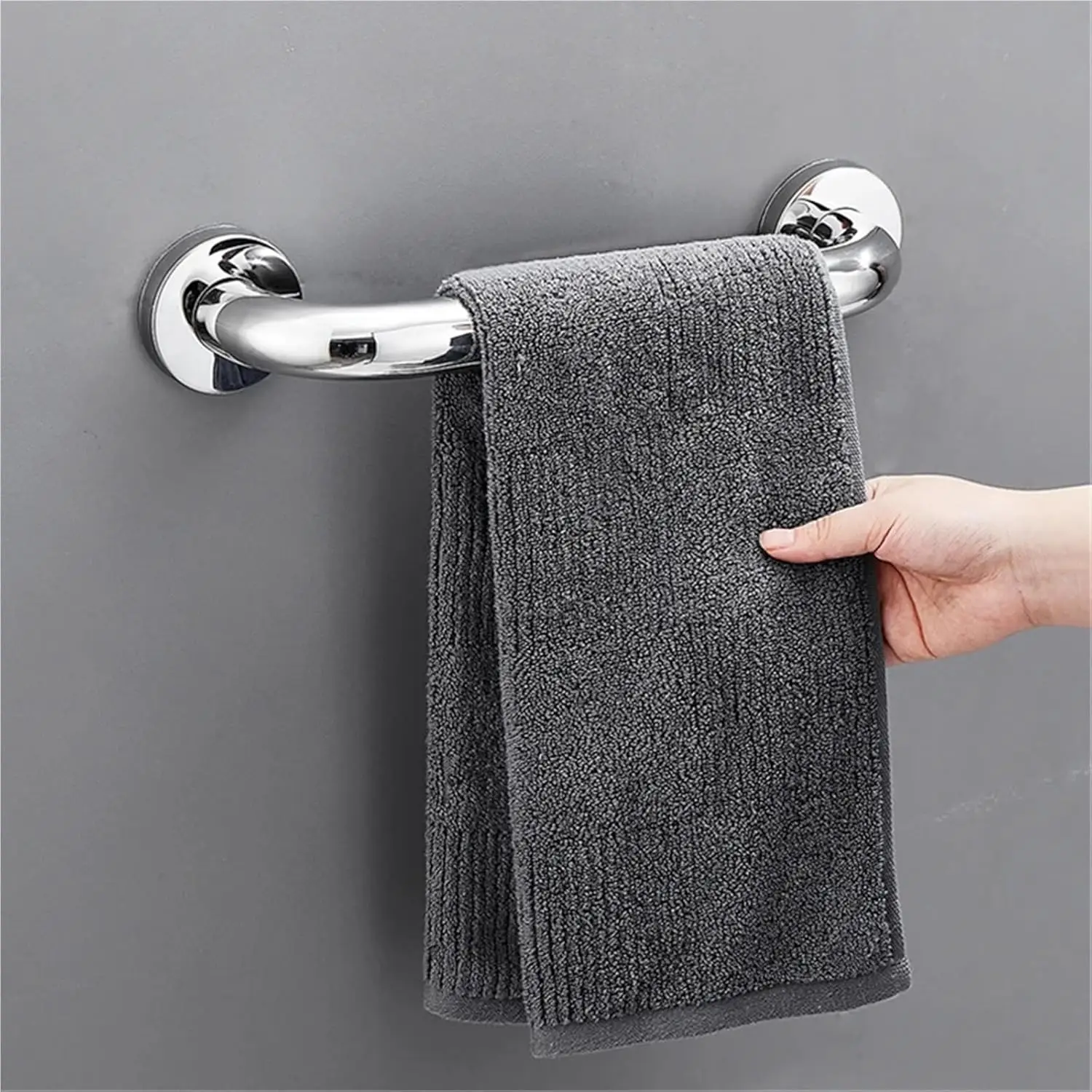 304 Stainless Steel Bathroom Grab Bar & Towel Rail, Anti-Sli
