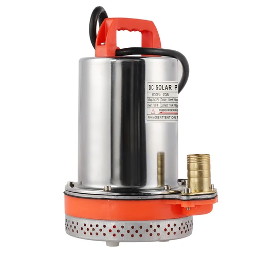 Imagen 2 del producto Bomba sumergible, batería pequeña, limpieza Solar de piscina, elevación de 8 metros, Cable de 2,1 metros, CC de 12V, 180W/24V, 220W