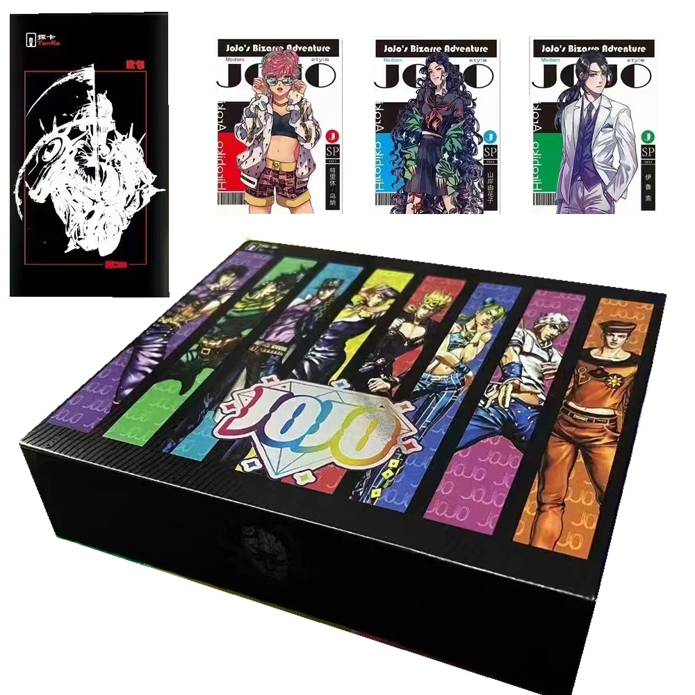 Genuine JoJo's Bizarre Adventure Cards Collection for Children Broken Glass Comic Style Exquisite Cards Hobby Anniversary Gifts