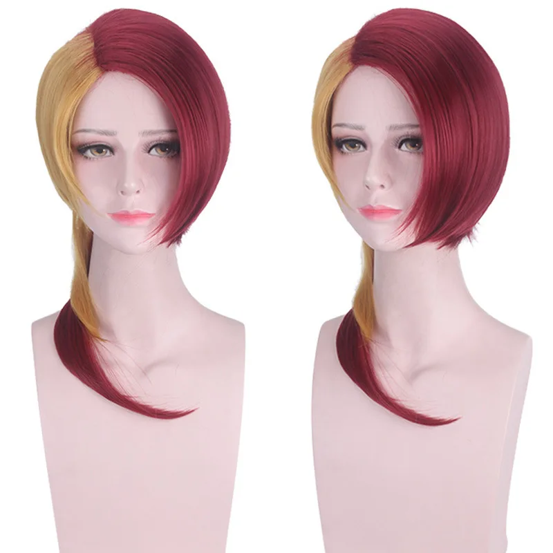 

Synthetic Cosplay Wig Inspired By Shining Gem Red Rutile Style, Middle Part, Curly, Heat Resistant, Anime Costume Party