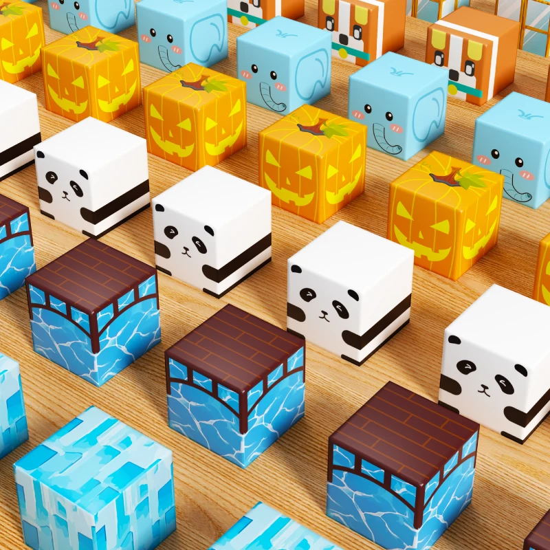 100 SZTUK ZESTAWU MAGNETYCZNYCH KLOCKÓW DO SAMODZIELNEGO ZBIEGANIA, EDUKACYJNY ZESTAW ZABAWKOWY DLA DZIECI, KREATYWNY ZESTAW DO BUDOWANIA