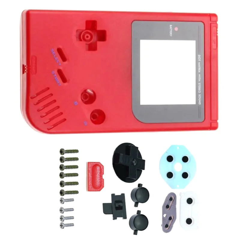 CABE-For GBP مجموعة كاملة غطاء شل الإسكان لجيب Gameboy GBP لعبة وحدة التحكم واقية مع أزرار منصات موصلة