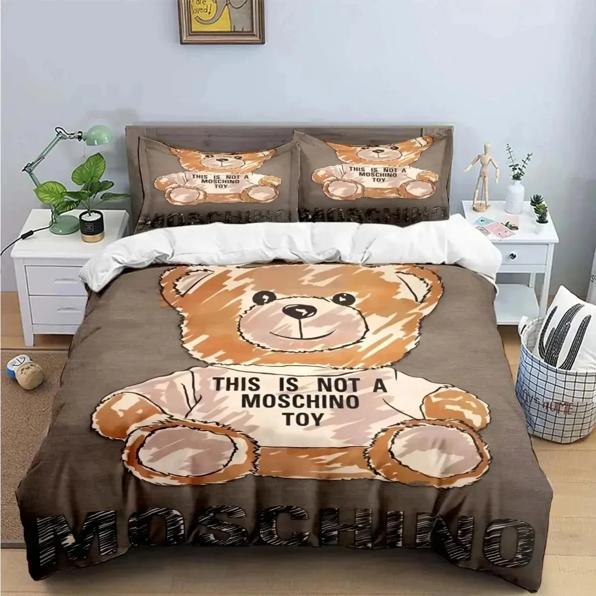 3D Print M-moschinos Bedding Set Boys Girls Twin Queen King Size Duvet Cover Pillowcase Bed boys Adult Home Textileextile