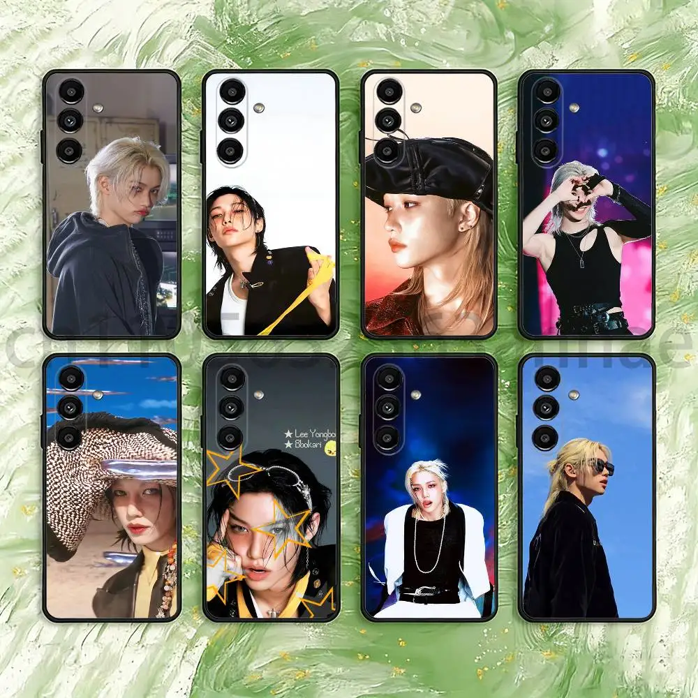 F-Felix Lee S-SKZ-Karma Phone Case For Samsung S25,24,21,22,23,S30,Ultra,S20,Plus,Fe,Lite,Note,S10,S9,Black Soft Shell