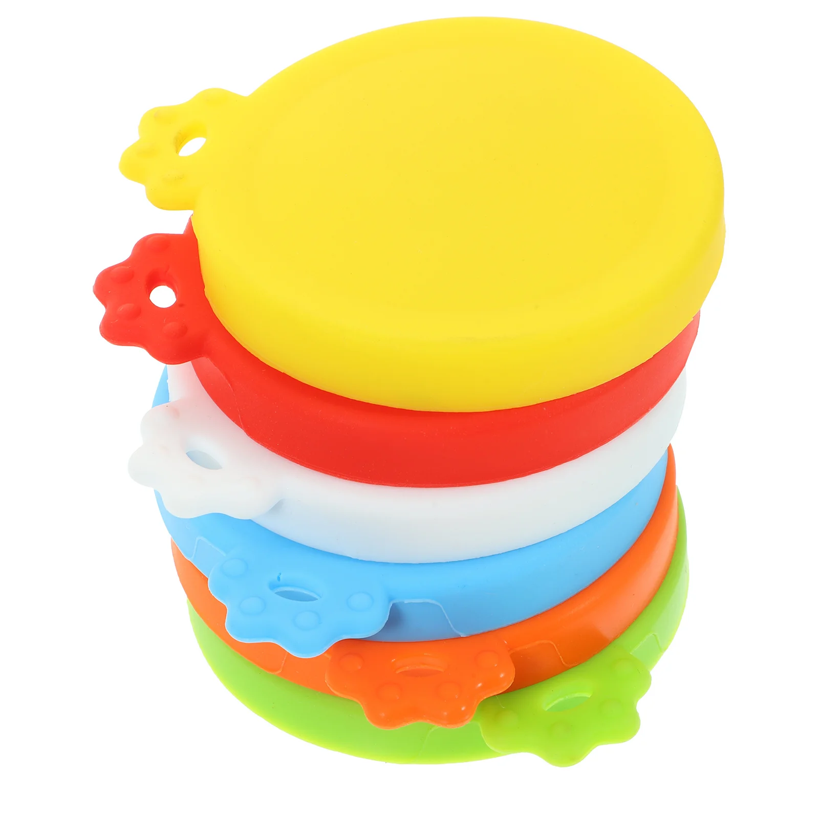 

6Pcs Can Silicone Caps Soft Flexible Lids for Dog Cat Food Cans Beverage Can Cover Leakproof Protector Saver Silicone Cup Lids