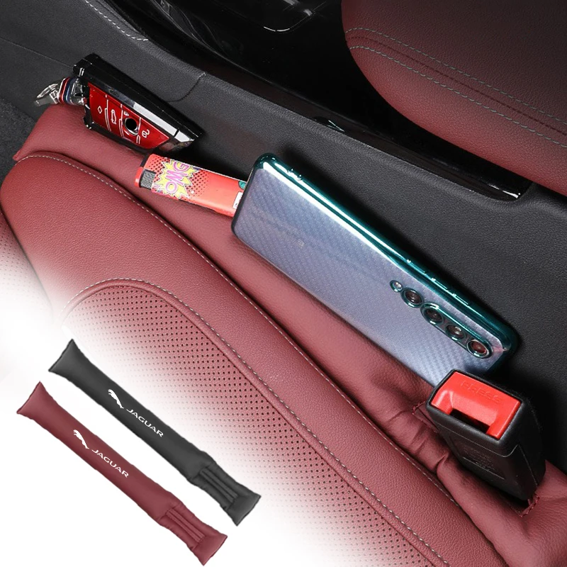 Leather Car Seat Gap Filler Side Seam Plug Leak-proof Strip For Jaguar XF XJ XFR XKR S-Type XE F-Type X-Type F-Pace I-Pace XJR