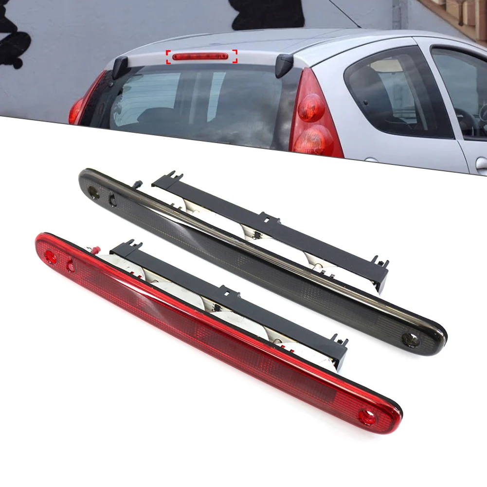 1Pc Red/Black Car High Level Brake Stop Lamp Light ABS 1606372780For Peugeot 107 For Citroen C1 For Toyota Aygo 2005-2014