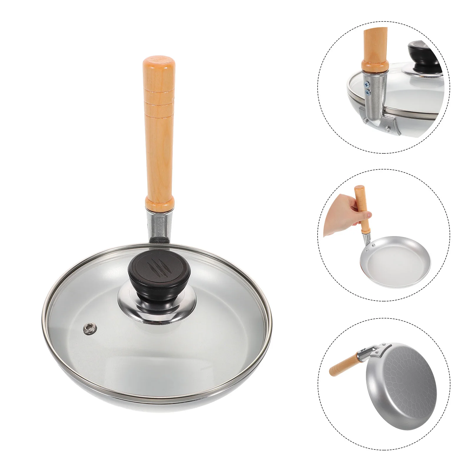 

Nonstick Mini Pancake Pan Japanese Omelette Cookware for Egg Sandwich and Oyakodon Quick Heat Distribution Cooking Pan