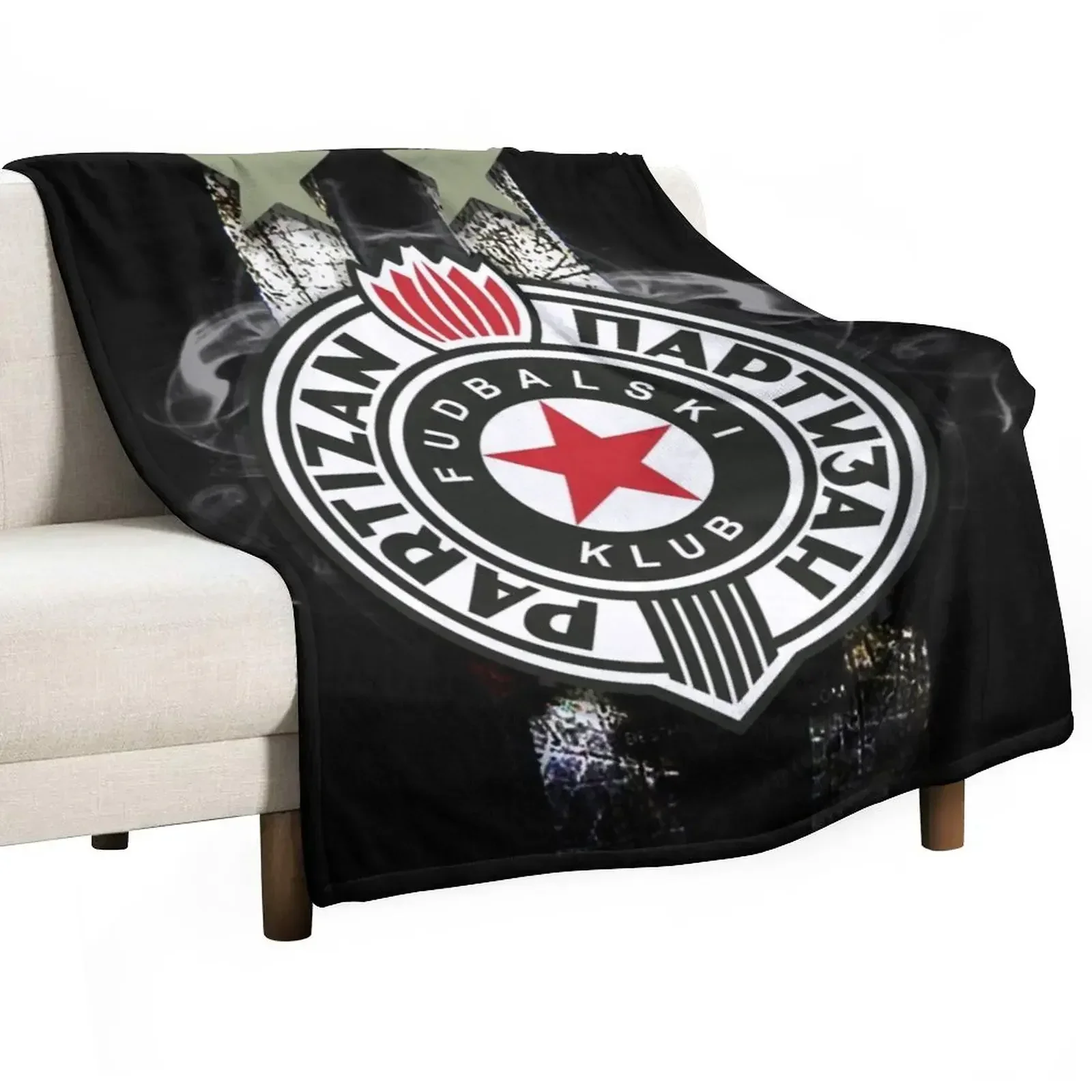 Partizan Beograd Throw Blanket Comforter Tourist Fashion Sofas Blankets