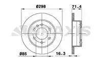 Store code: AD0221 for rear brake disc mirror CRAFTER 3T 2.5TDI 04 / 06 SPRINTER 06 / 06 SPRINTER 06 / 06