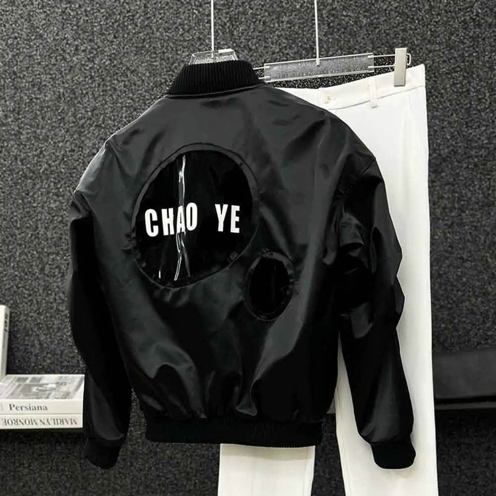 

Winter New Men's Patchwork Long-Sleeved Jacket American Retro Fashion Trend High Street Loose Casual Niche Men's Tops 2025