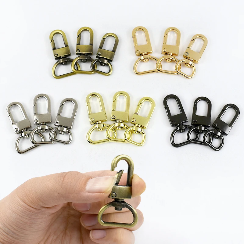 

10/20Pcs 13/16/19mm Metal Hook Buckles D Ring Tail Lobster Buckle for Bag Strap Webbing Dog Collar Belt Clasp DIY Accessories