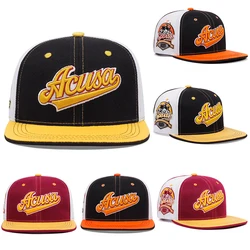 2024 New Acusa Embroidered Men's Color Block Cap Youth Hip Hop Retro Hat Snapback Cotton High Quality Fashion Women's Hat