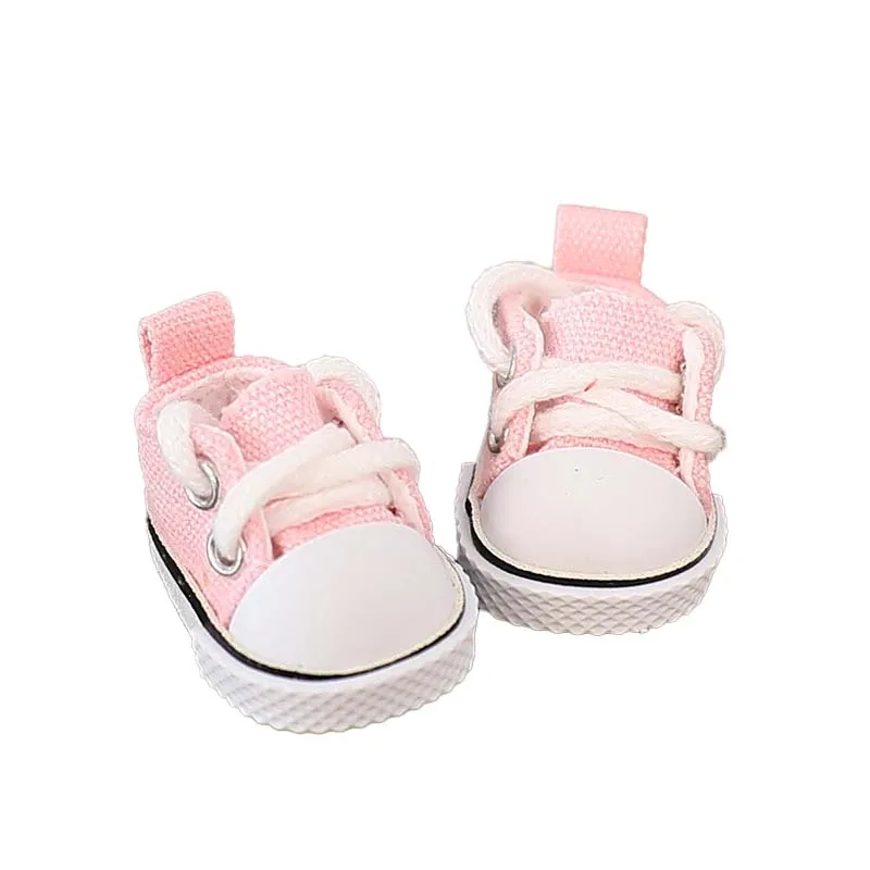 Für 10 cm Baumwolle Puppe Schuhe Mode Leder Schuhe Puppe Zubehör Mini Puppe Sport Schuhe Puppen Zubehör DIY Spielzeug – Detail 5