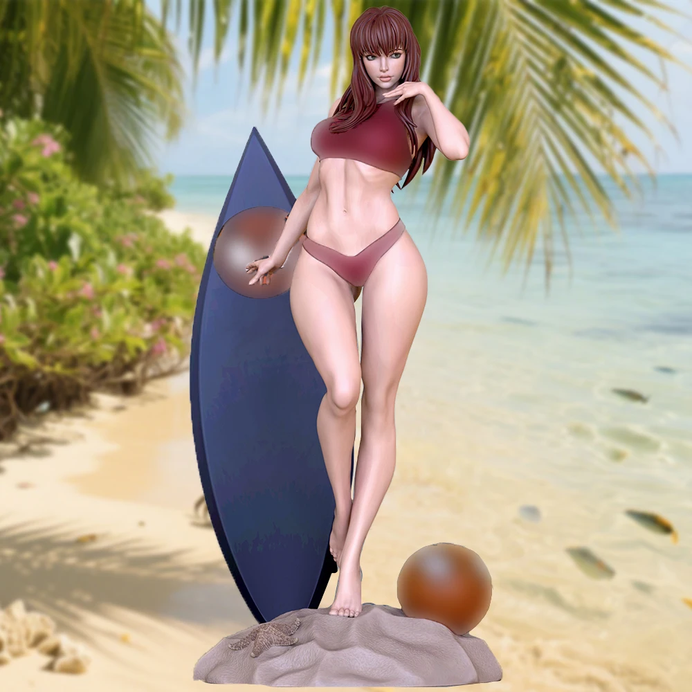 

1:18 Scale High-Detail Chic Female In Cool Casual Wear - 3D Resin Miniatures | Unpainted Model Kit (A1015)