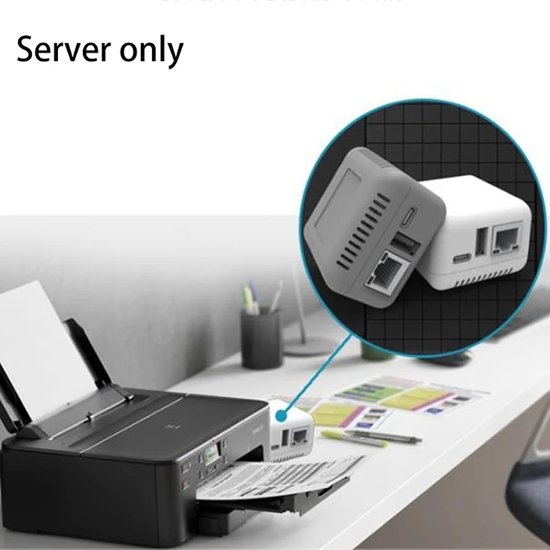 

【1PC Wireless Print Server Mini NP330 Network USB 2.0 Print Server （Network/WIFI/BT/WIFI Cloud Printing Version）】