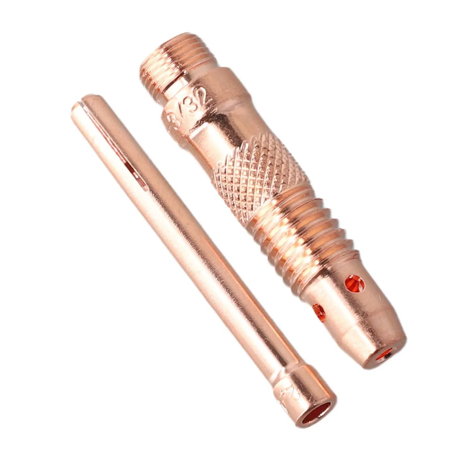 Replacement Collets Welding Torch Parts Welding Tasks Good-quality Red Copper High Electrical Conductivity For PTA-17