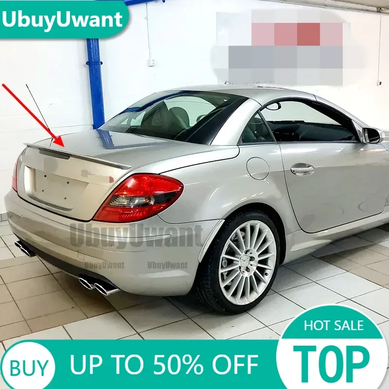 Für Benz SLK R171 Hinten Stamm Lip Spoiler Boot Flügel Für Benz SLK 200 SLK 35 Klasse R171 2005-2010 ABS Auto Styling