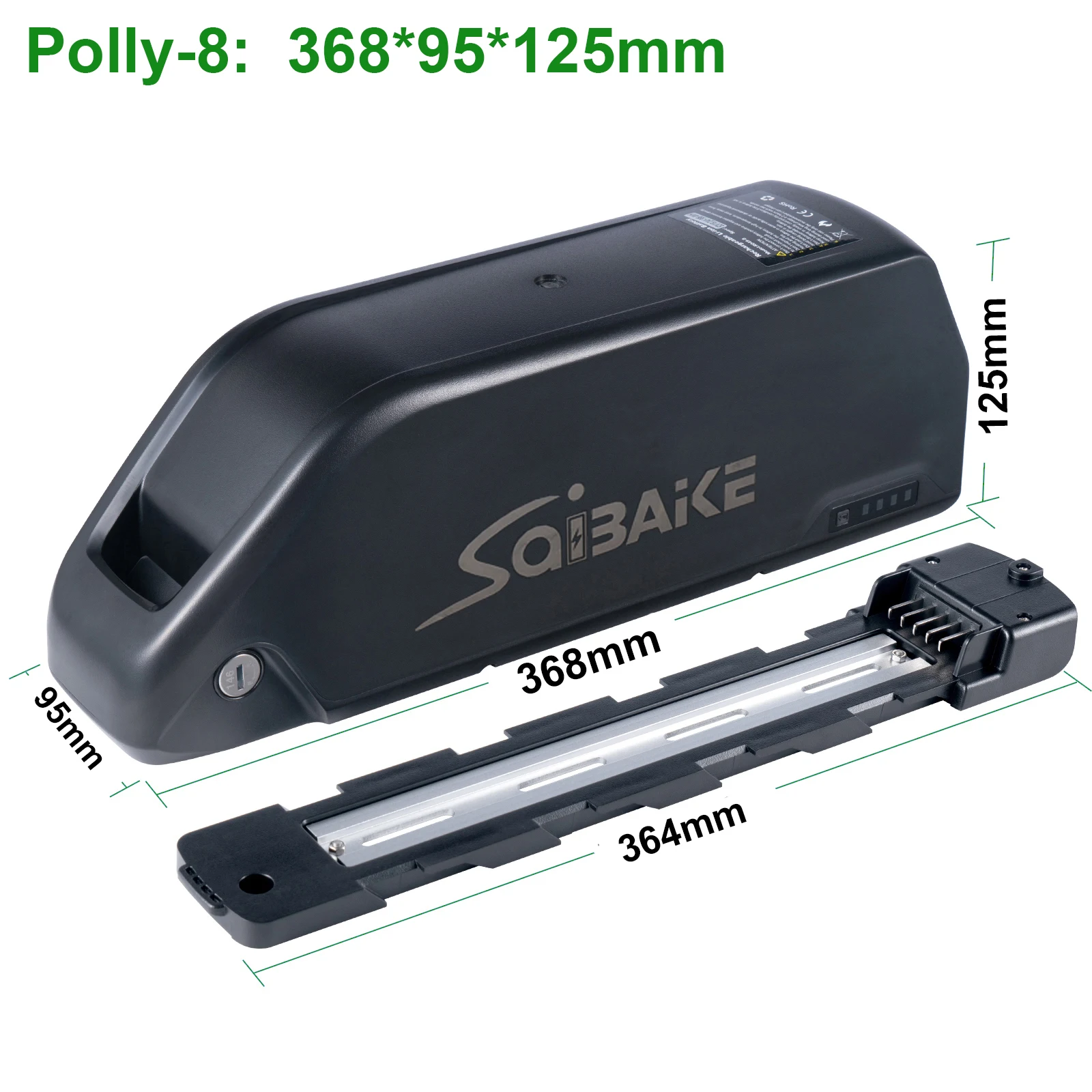 Polly battery 21700 48V 52V 60V 19.2Ah 24Ah Escooter E-Bycicle Pack for 1500W 1000W 500W 350W 250W Electric Bicycle Bafang Motor