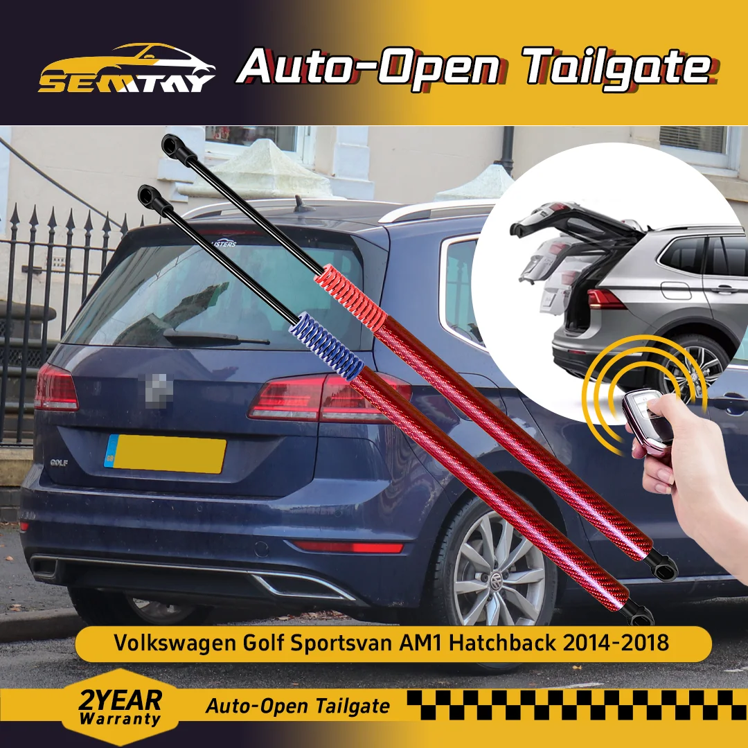 SEMTAY Automatic Lifting Trunk Struts with Spring for Sportsvan AM1 Hatchback 2014-2018 VW GOLF Rear Tailgate Boot Lift Supports