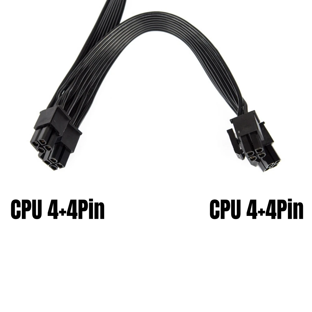 Dual 8Pin 4+4Pin EPS/ATX12V CPU Power Cable for Seasonic FOCUS SGX-750W, SGX-650W, SGX-550W, SGX-450W Modular Power Supply Unit